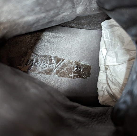 Marsell Men's Black Leather Lace Up Boots Italy 43.5 - Picture 10 of 12